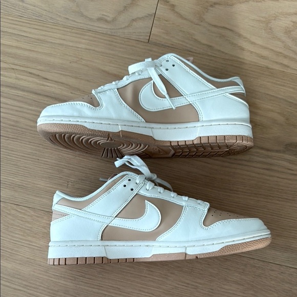 Nike | Womens Dunks low | White and Tan | 8.5 - Picture 6 of 10